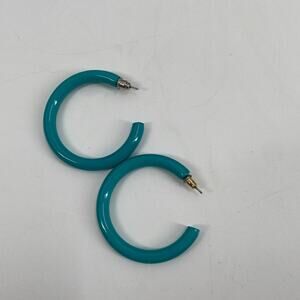 Vintage blue hoop earrings